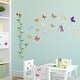 preview thumbnail 2 of 4, Walplus Butterflies Height Chart Children Wall Sticker Nursery Decor