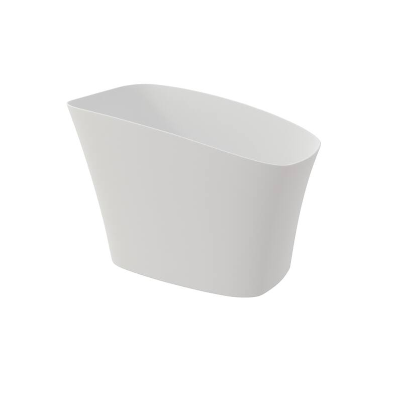 MEDUNJESS 51'' Freestanding Bathtub Solid Surface Soaking Tub