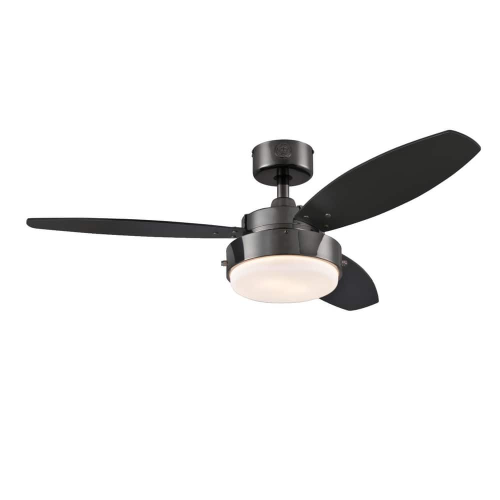 Westinghouse Lighting Alloy 3-Blade Indoor Ceiling Fan with LED Light Fixture and Opal Frosted Glass