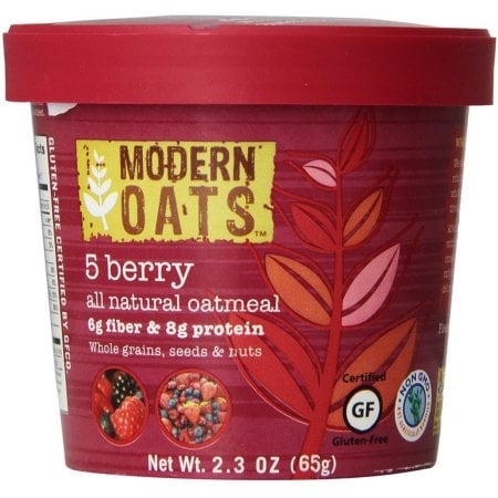 Modern Oats All Natural Oatmeal - 5 Berry - Case of 6 - 2.3 oz.