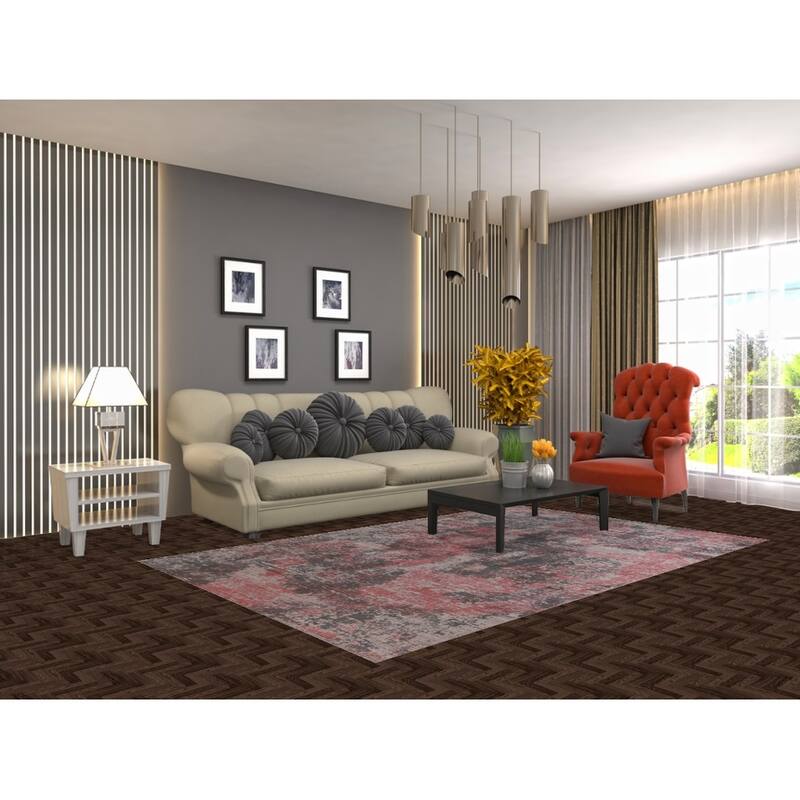 Abstract / Modern Area Rug Hand-Knotted Wool Carpet - 5'3"x 8'3"