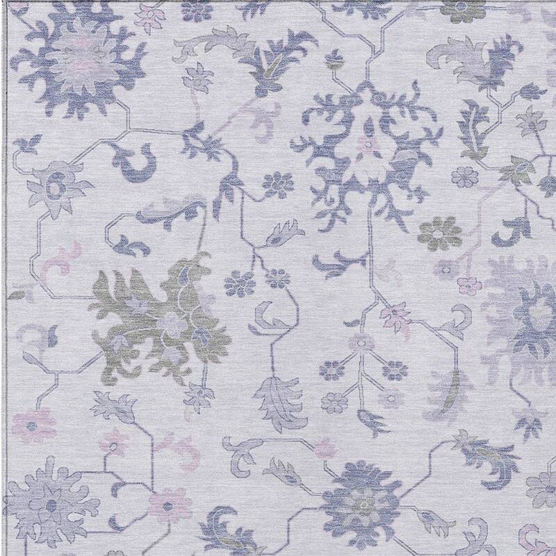 HomeRoots Floral Transitional Rectangle Outdoor Rug