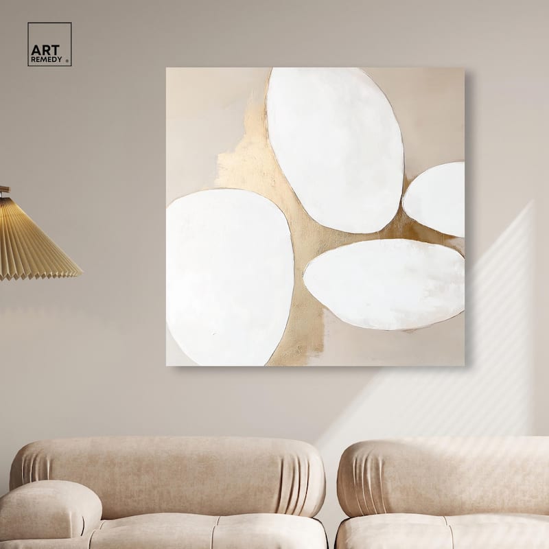 Stacked Stones III Canvas by Art Remedy, Gallery Wrapped