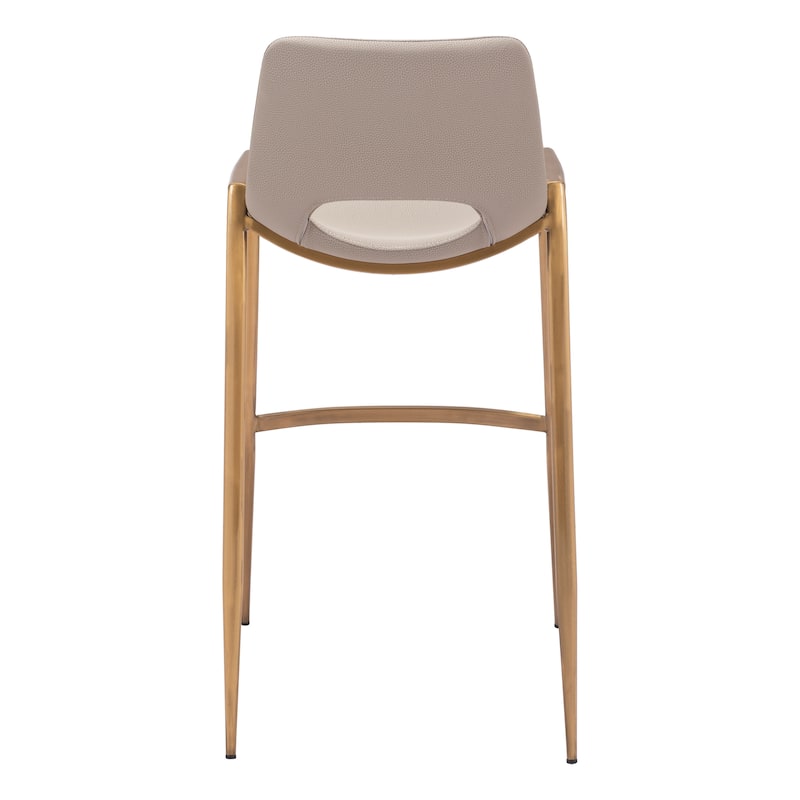 Desi Barstool Beige & Gold