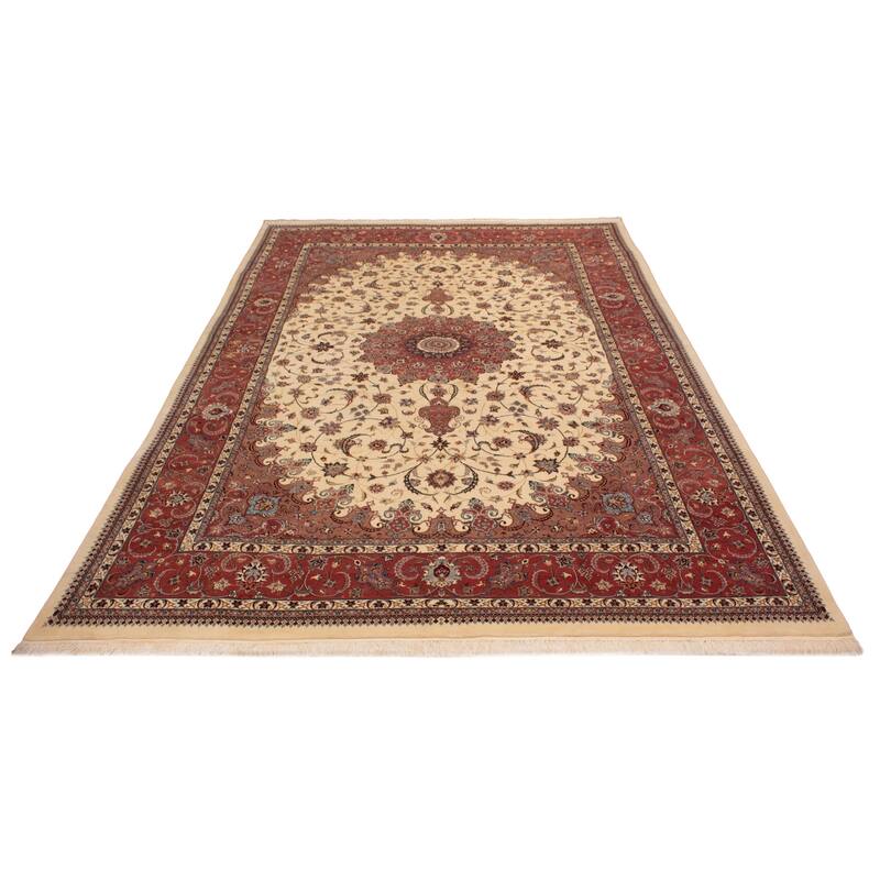 ECARPETGALLERY Hand-knotted Pako PersianCream Wool Rug - 9'11 x 14'5