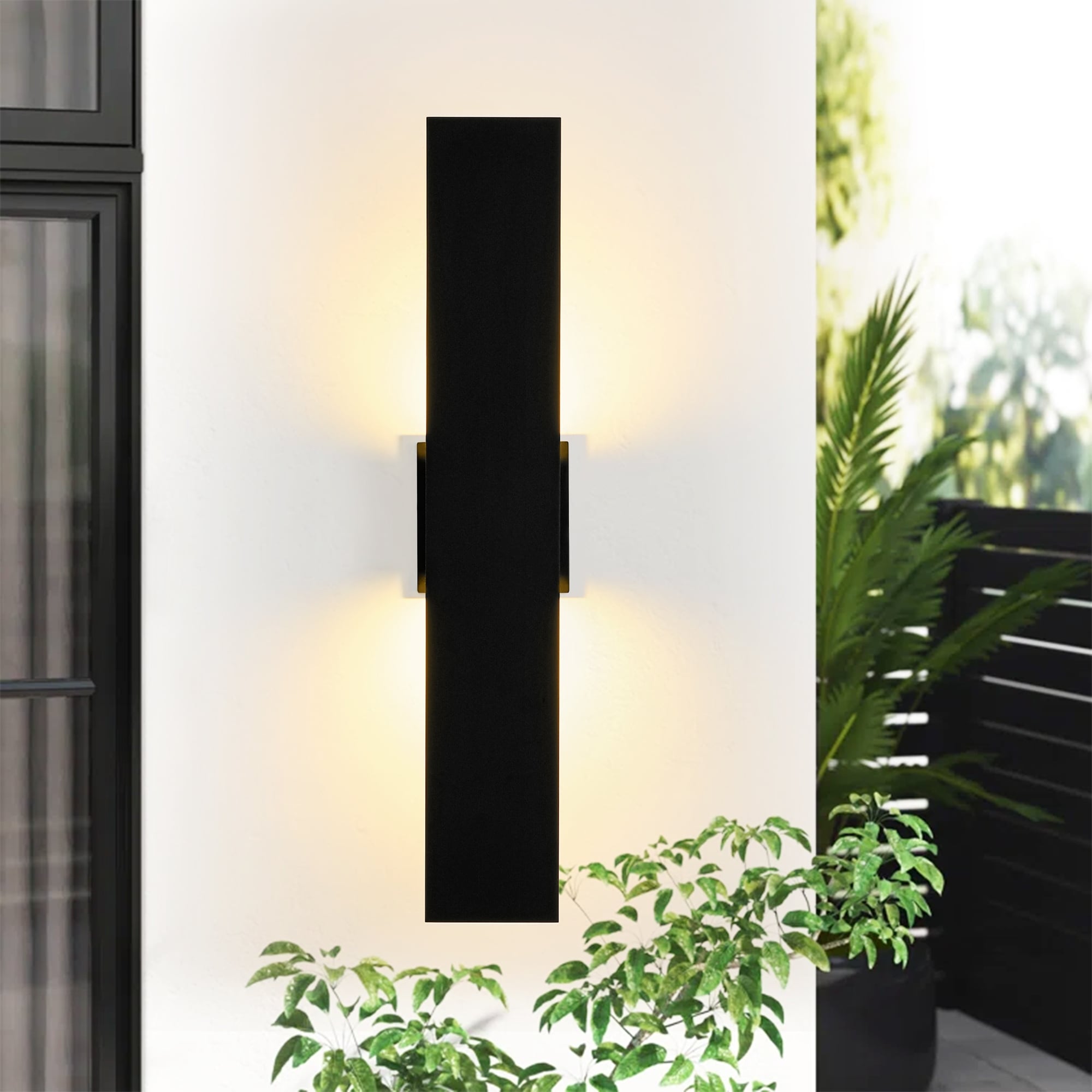 Dimmable outdoor wall sconce on sale