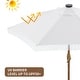 preview thumbnail 5 of 25, Ainfox 7FT Outdoor Patio Umbrella with Tilt Fringe Tassel Umbrella with LED Solar Lights
