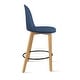 preview thumbnail 29 of 74, Farmhouse Plastic Round Bar Counter Stool Height High Chair Natural Solid Wood Kitchen Dining Patio Modern, Single, Set of 1