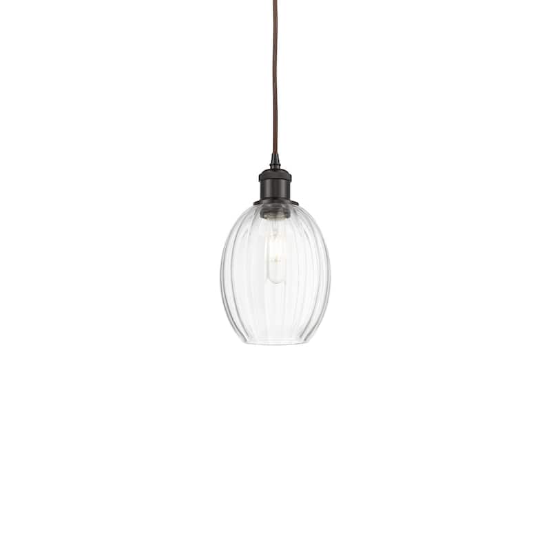 Innovations Lighting 516-1P-11-7 Preston Pendant Preston 7" Wide Mini - Oil Rubbed Bronze / Clear