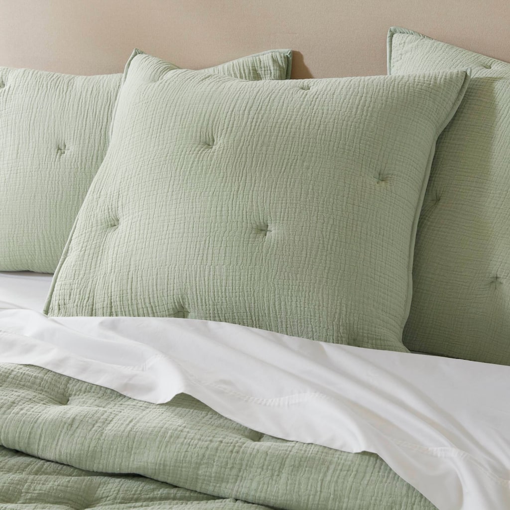 Harbor House Breeze Cotton Gauze Embroidered Euro Sham