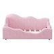 preview thumbnail 7 of 11, Upholstered Toddler Bed with Cloud Design and Safety Guardrails