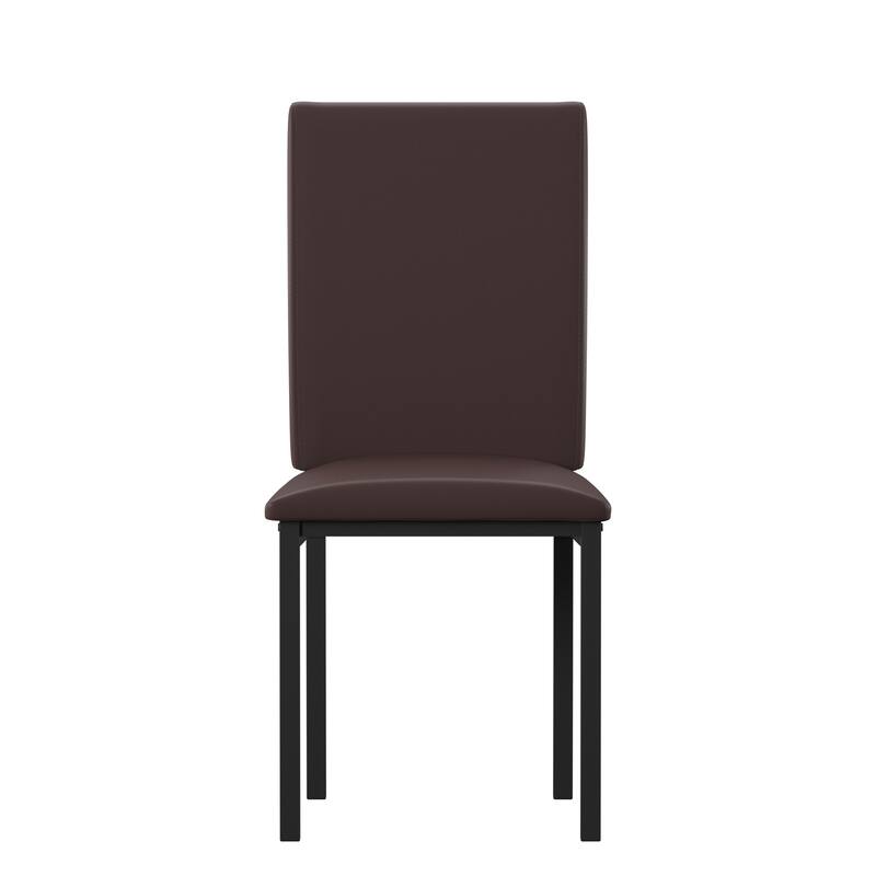 Darcy Espresso Metal Upholstered Dining Chair (Set of 2) by iNSPIRE Q Bold