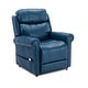 preview thumbnail 5 of 24, Lukas Faux Leather Lift Chair with Massage by Greyson Living Navy Blue