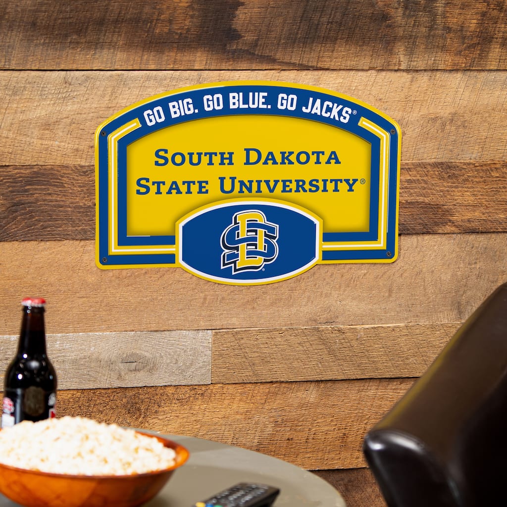 South Dakota State University Embossed Steel Wall Sign, 11" x 17"