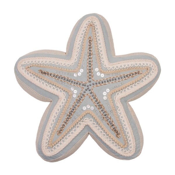 Beaded Sea Star Shaped Pillow - On Sale - Bed Bath & Beyond - 44125649
