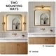 preview thumbnail 4 of 16, 2-Light Modern Linear Dimmable Vanity Light Wall Sconce