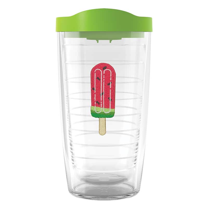 Tervis Ice Popsicle Collection Made in USA Double Walled Insulated Travel Tumbler, Watermelon Pop - 16oz
