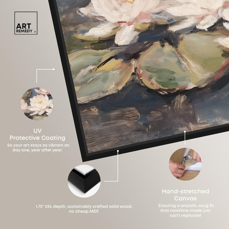 Water Lilies Canvas by Art Remedy