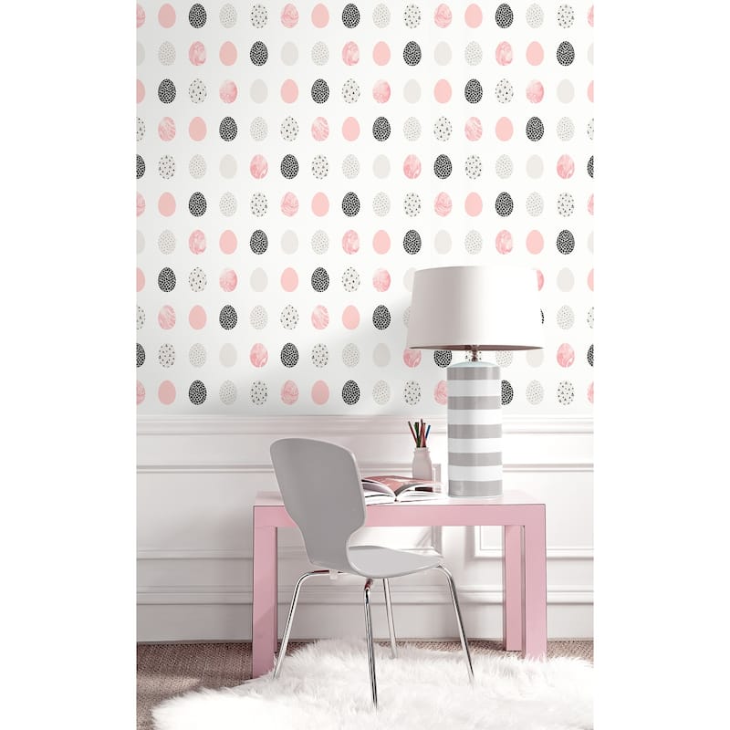 NextWall Mod Eggs Peel and Stick Wallpaper - 20.5 in. W x 18 ft. L