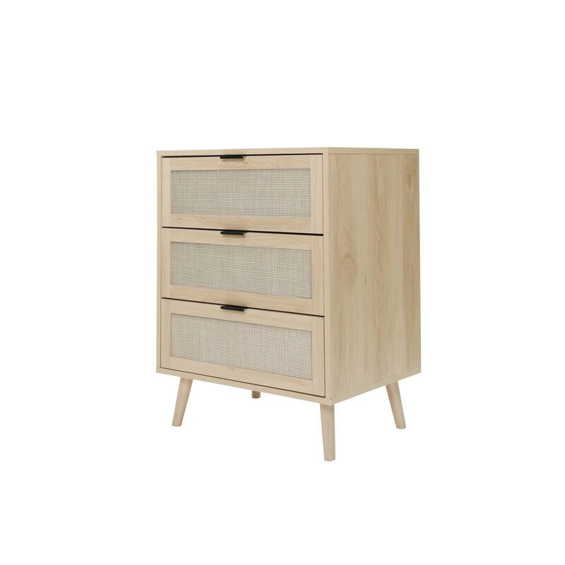 3 Drawers Wood Pantry Organizer, Drawer Storage Cabinet Suitable for Bedroom, Living Room, Kitchen