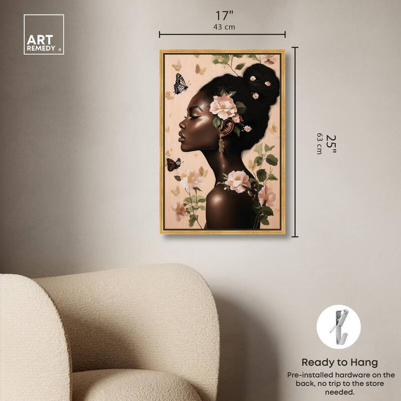 Apricot Whisper Canvas by Art Remedy