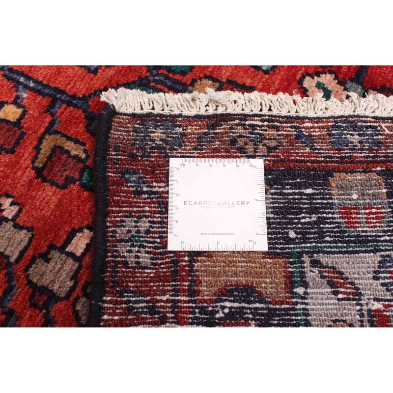 ECARPETGALLERY Hand-knotted Andelz Red Wool Rug - 3'7 x 10'7