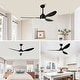 preview thumbnail 20 of 39, 52" Ceiling Fan with Lights, Quiet DC Motor 3 ABS Blade Ceiling Fans, 6 Speed Levels, Reversible Ceiling Fan