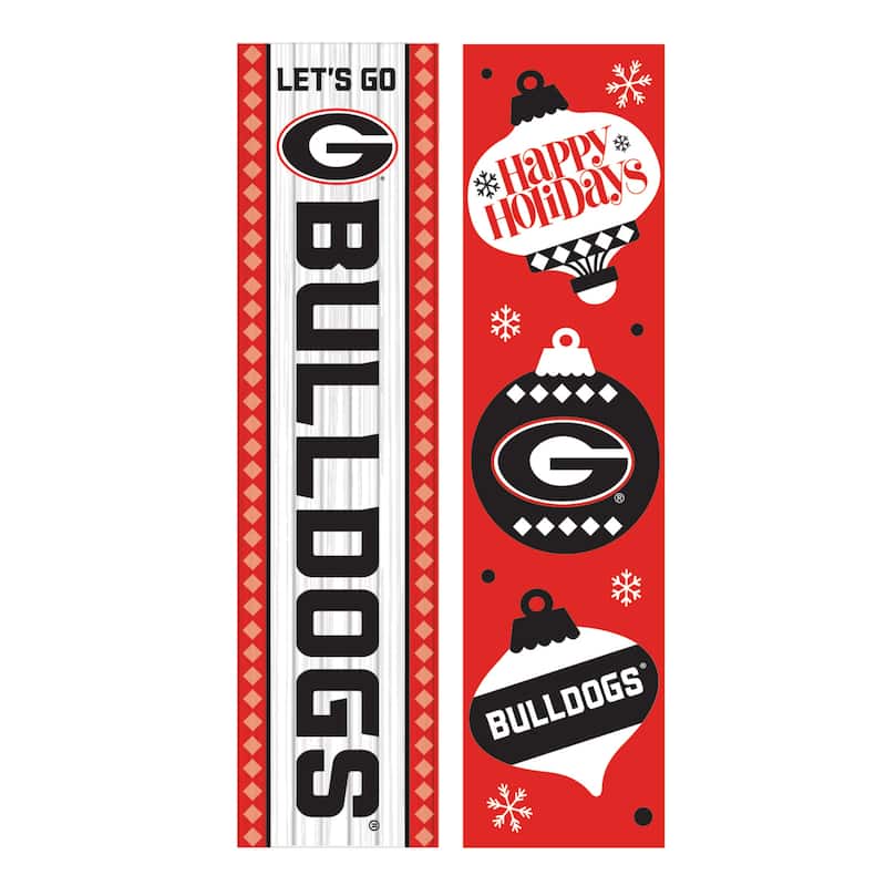 47" Double Sided Seasonal Porch Leaner, University of Georgia - 47" x 11.25"