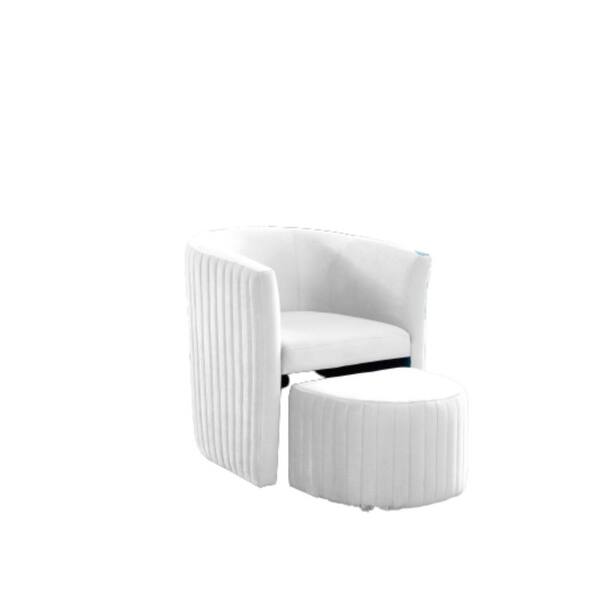 Relax Chair With Foot Stool (Beige) - Overstock - 34202483