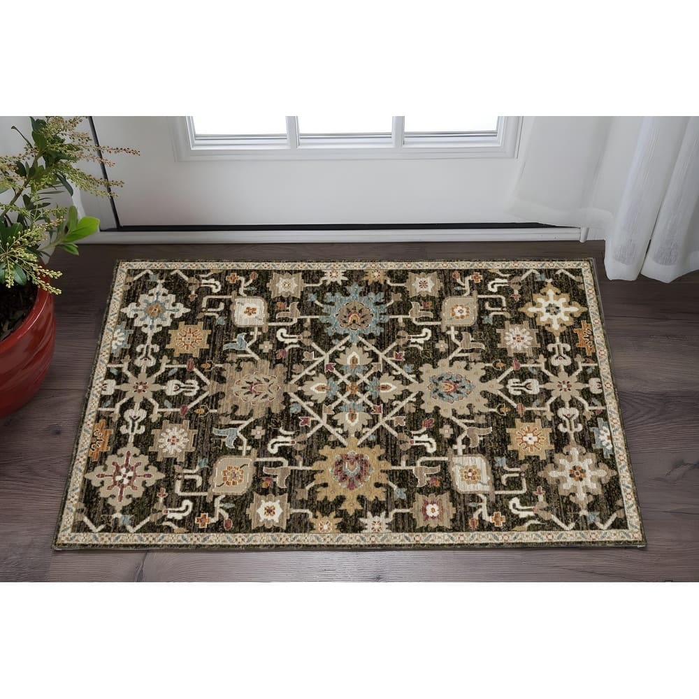 HomeRootsOriental Traditional Rectangle Area Rug