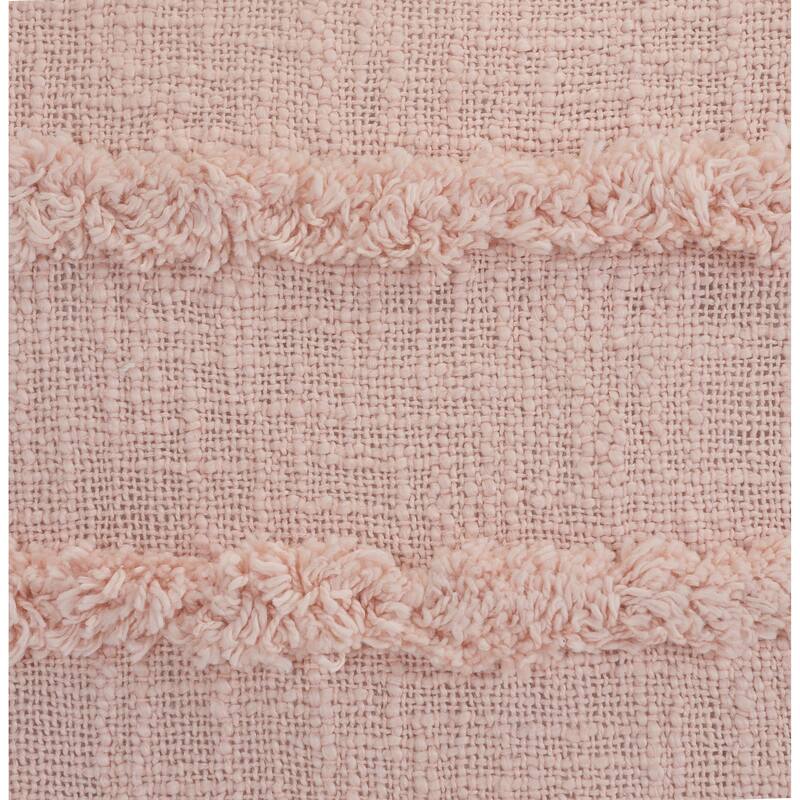 Sevita Pearl Blush Overtufted Solid Throw Pillow