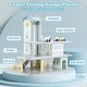 preview thumbnail 6 of 7, Parking Garage Playset with 4 Cars and Helicopter - 20" x 16" x 18.5"