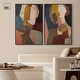 preview thumbnail 7 of 59, Contemplation Dialogue Abstract Art Set Canvas Print by Art Remedy