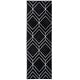 preview thumbnail 131 of 154, SAFAVIEH Adirondack Benilda Modern Geometric Rug 2'6" x 14' Runner - Black/Ivory