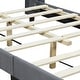 preview thumbnail 37 of 72, Twin/Full/Queen Size Velvet Upholstered Platform Bed Frame with Headboard and Wooden Slats Support, No Box Spring Needed