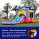 preview thumbnail 2 of 11, HeroKiddo Jelly Bean Castle Commercial Grade Bounce House & Water Slide Combo with Detachable Pool & Air Blower, Outdoor Fun