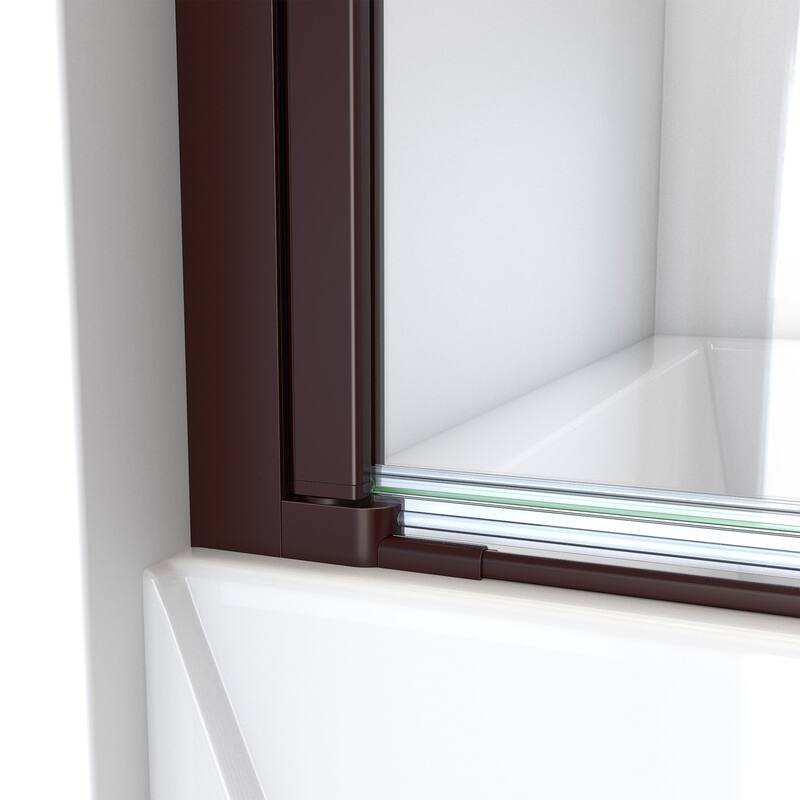DreamLine Aqua-Q Swing 39 1/2 in. W x 72 in. H Frameless Shower Door
