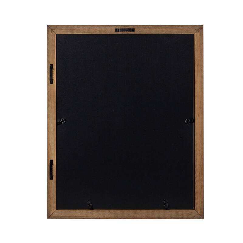 Kate and Laurel Bordeaux Wall Shelf with Frames Set