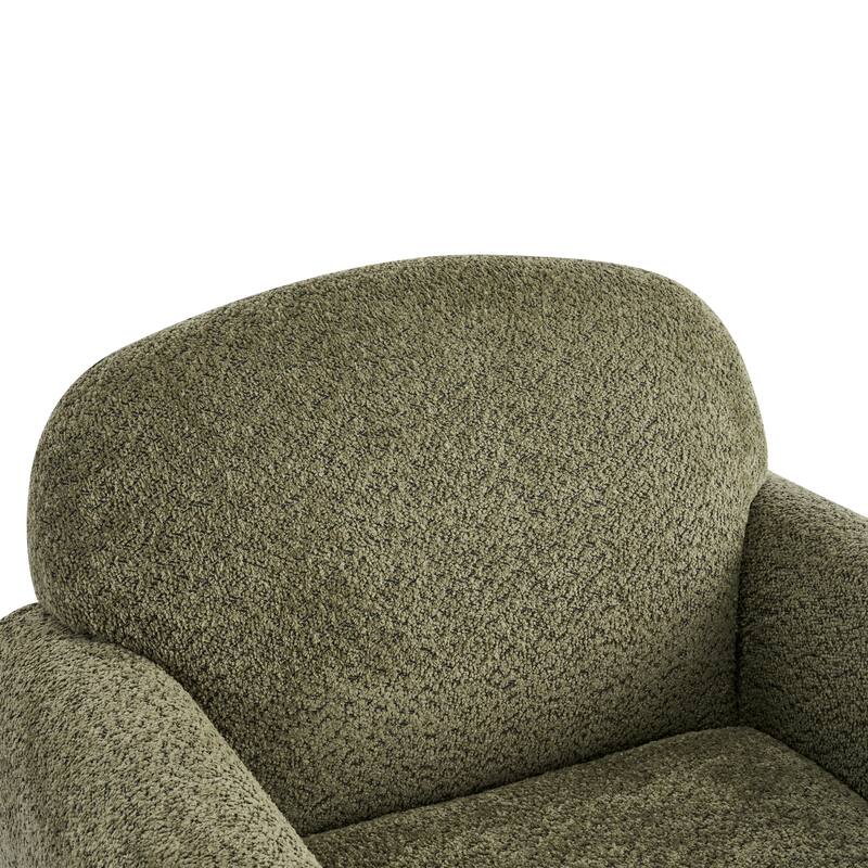 Christopher Knight Home - Rapallo Modern Upholstered Accent Chair with Plush Fabric Seat