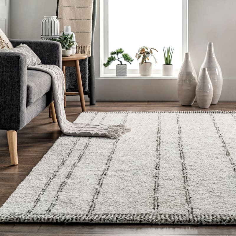 Nuloom Mazie Handmade Pinstripe Modern Area Rug
