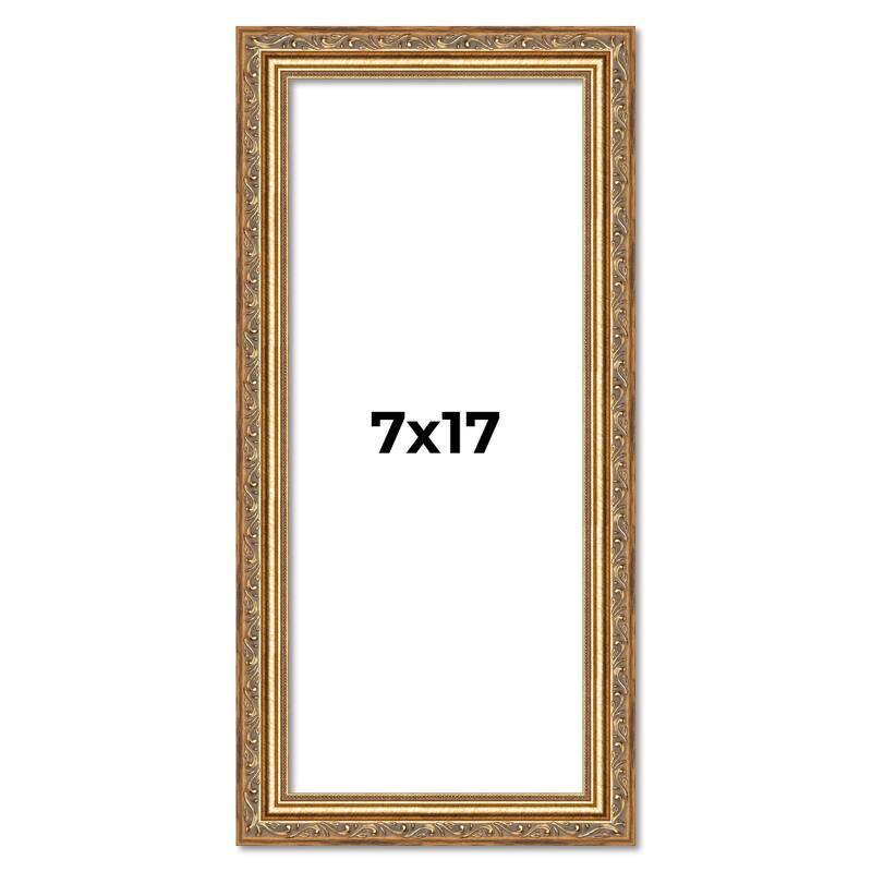 7x17 Frame Red Solid Wood Picture Frame Width 1.75 Inches | Interior Frame Depth 1 13/16 Inches
