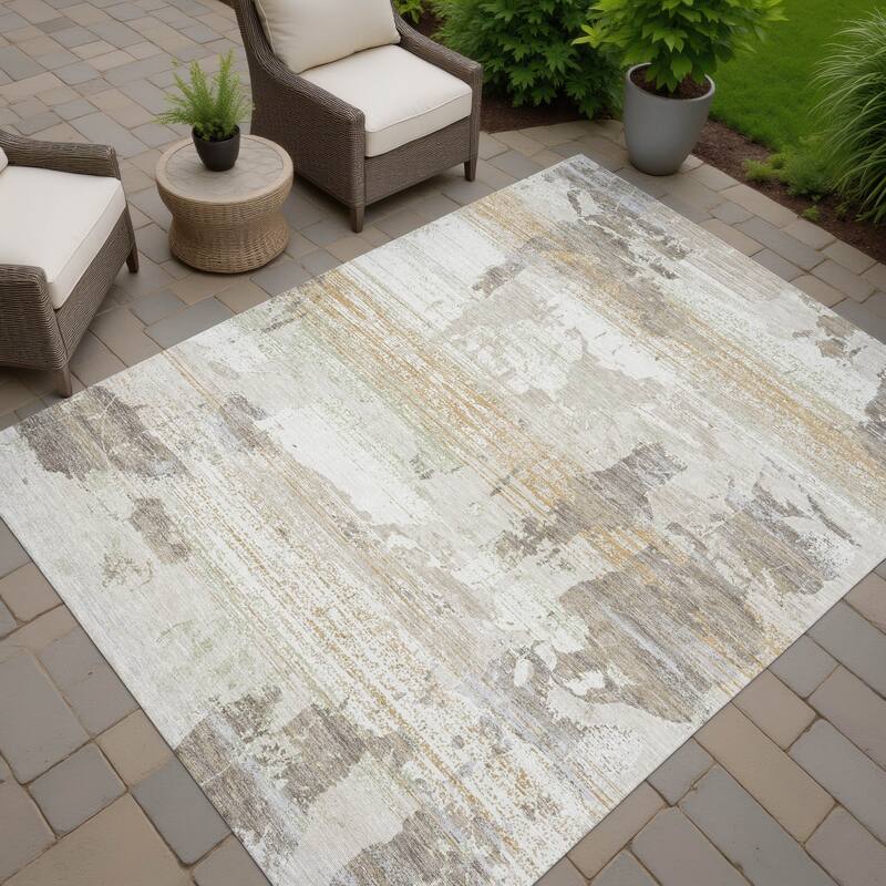 Machine Washable Indoor/ Outdoor Chic Veta Chantille Rug