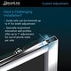 preview thumbnail 6 of 29, DreamLine Infinity-Z 36 in. D x 48 in. W x 76 3/4 in. H Sliding Shower Door, Shower Base and Backwall Kit