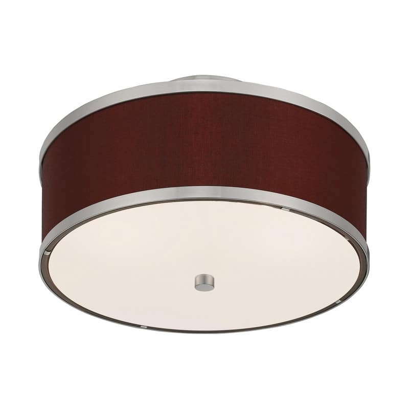 Livex Lighting 2-light Fabric Shade Ceiling Mount, 60422, 62627, 60412, 60402