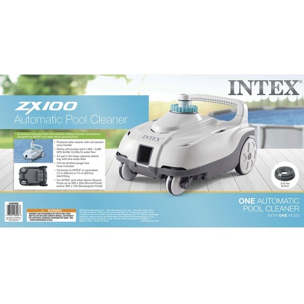 Intex ZX100 Automatic Pressure Side Pool Cleaner with Pool