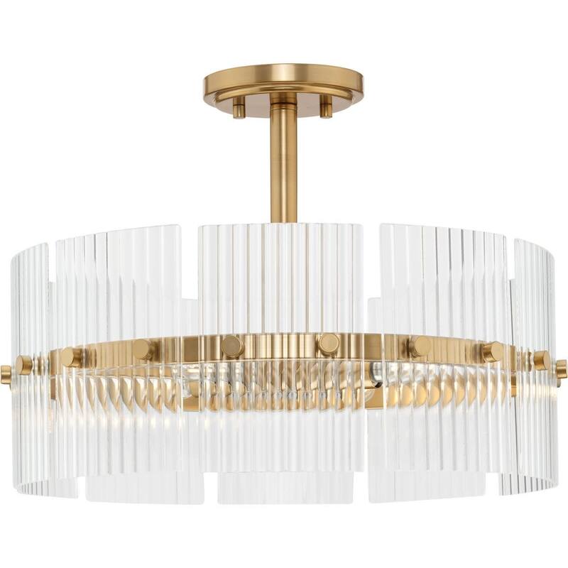 Progress Lighting P500456 Seville 4 Light 18" Wide Pendant - Soft Gold