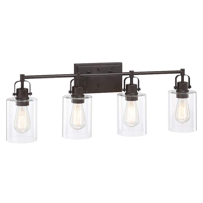 4-Light 30.91-in Vanity Light - Bronze