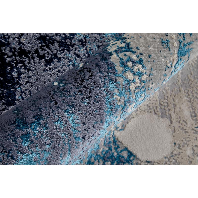 Grand Bazaar Armada Machine Made Abstract Modern Area Rug