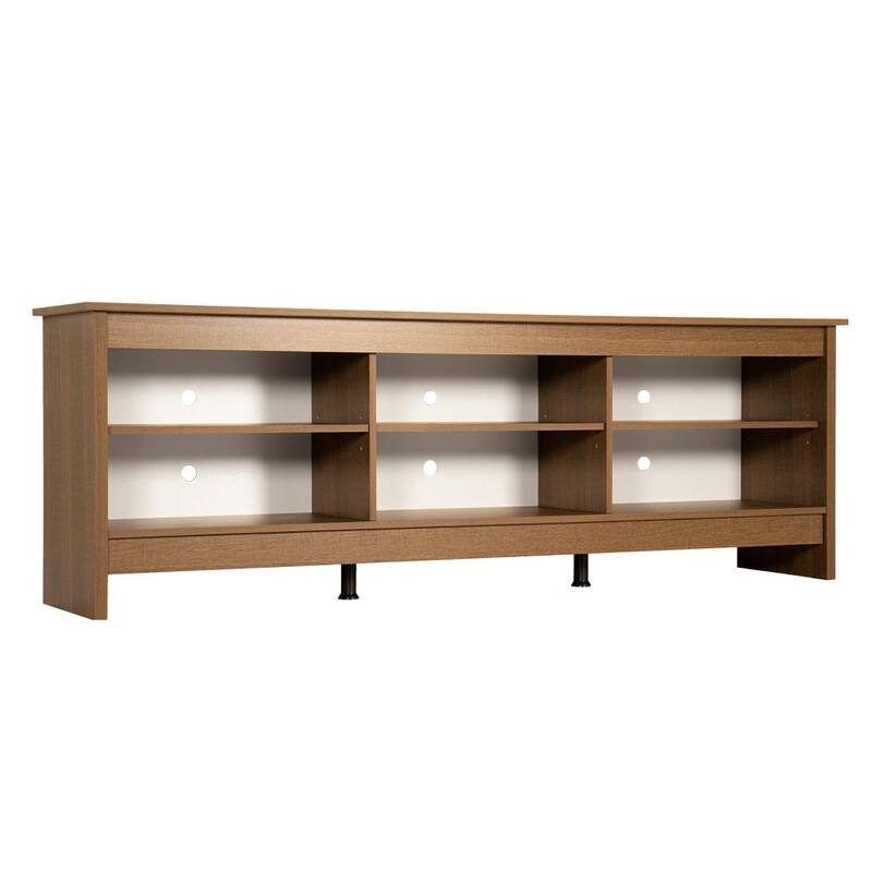 Madesa 6 shelves TV Stand 70" and Ladder Shelf - Rustic