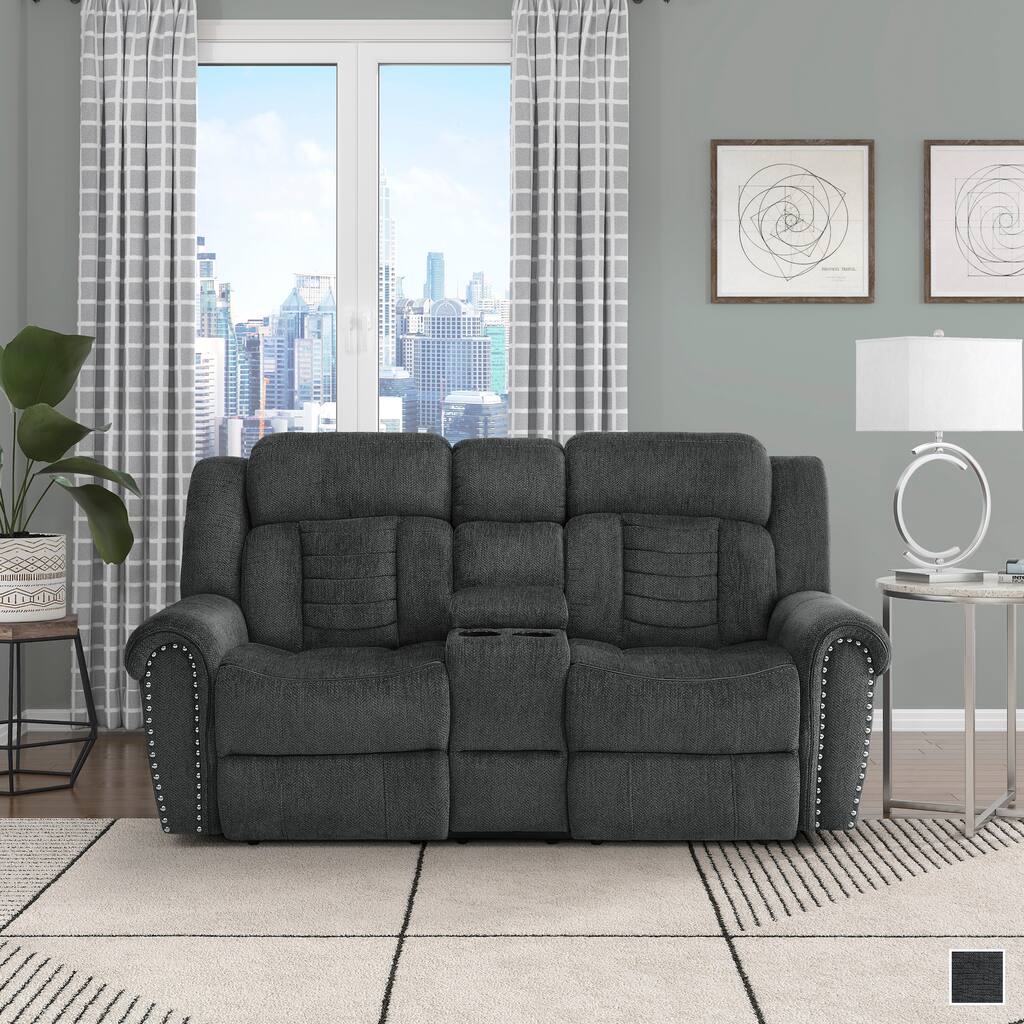 Neleh Double Reclining Loveseat with Console